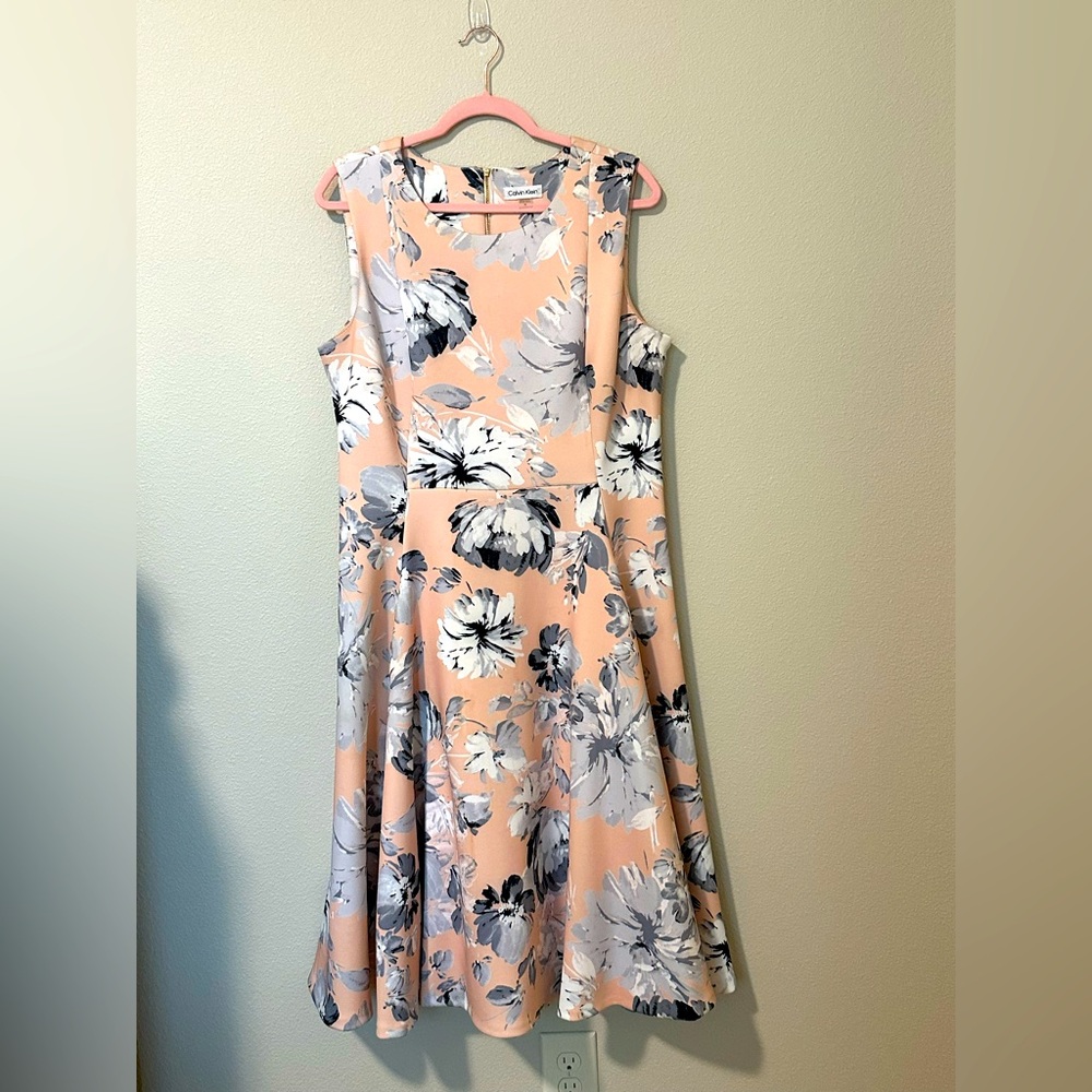Calvin Klein Floral Midi Dress
